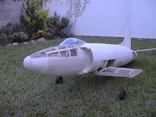 supermarine attacker ducted fan flying scale model aeroplane